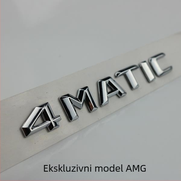 4Matic Emblem za Mercedes-Benz – ABS Materijal, auto naljepnica, Ning Zhi marka, kompatibilni modeli: C, E, S klasa, CLA, GLC, GLA, GLE