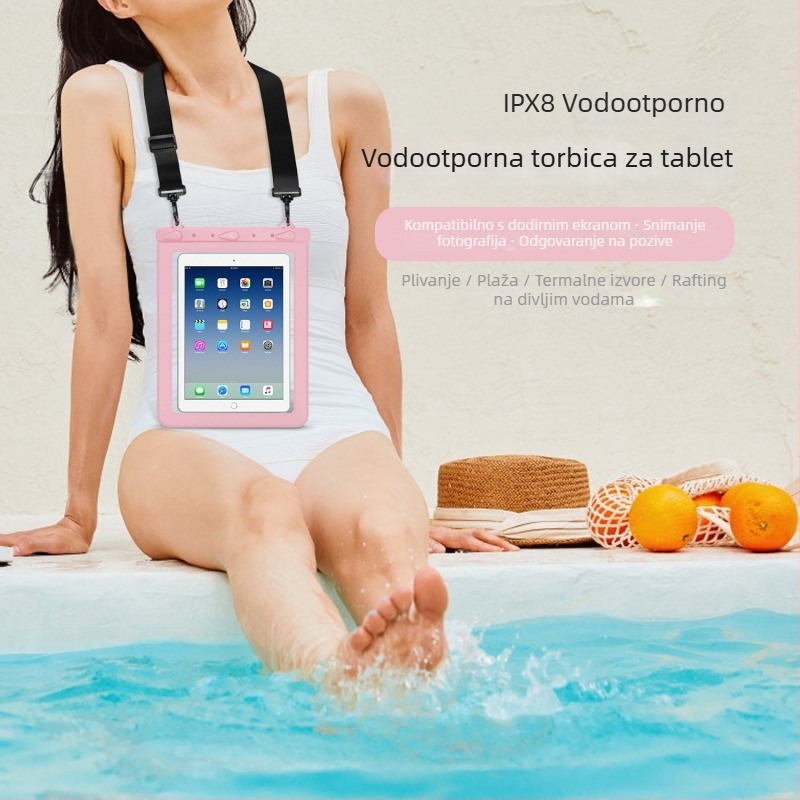 Vodootporna torba za tablet PC za vanjske aktivnosti — PVC+ABS, vodootporna tkanina, debljina PVC 30C, prilagodba i tisk logotipa