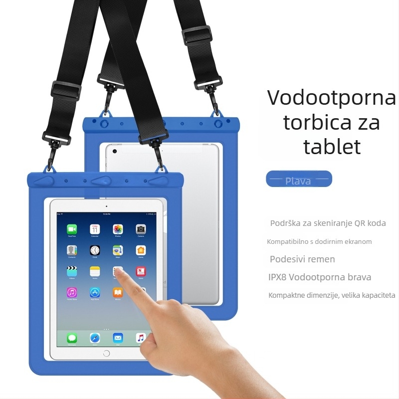 Vodootporna torba za tablet PC za vanjske aktivnosti — PVC+ABS, vodootporna tkanina, debljina PVC 30C, prilagodba i tisk logotipa