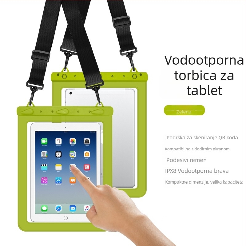 Vodootporna torba za tablet PC za vanjske aktivnosti — PVC+ABS, vodootporna tkanina, debljina PVC 30C, prilagodba i tisk logotipa