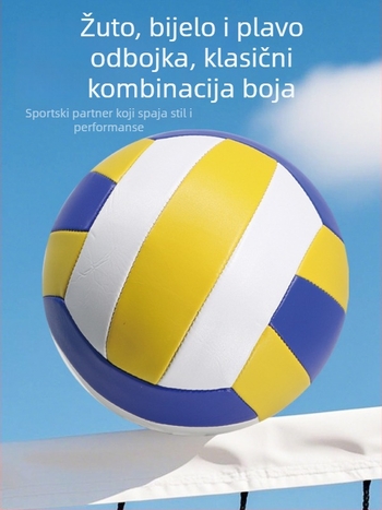 Dvoranska odbojkaška trening lopta, PU materijal, šivanje strojem, prilagodljivo