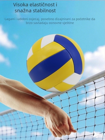 Dvoranska odbojkaška trening lopta, PU materijal, šivanje strojem, prilagodljivo