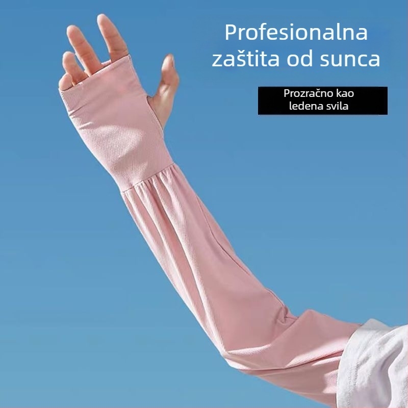 Ženske zaštitne rukave za sunce - Ice Silk Nylon, jednostavan stil, ljeto 2021, gradska svakodnevna moda