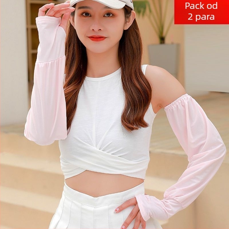 Ženske zaštitne rukave za sunce - Ice Silk Nylon, jednostavan stil, ljeto 2021, gradska svakodnevna moda