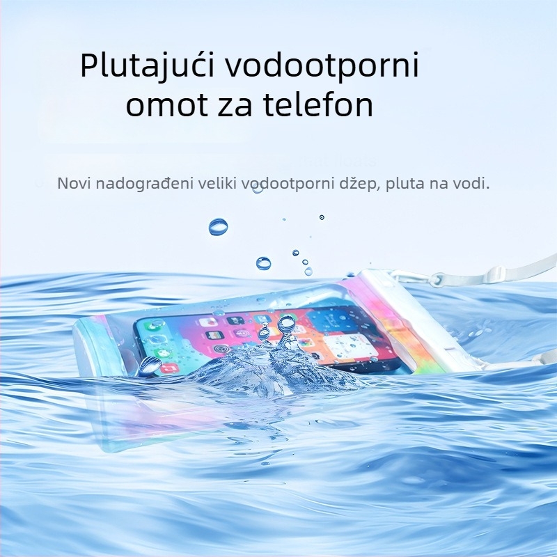 Sanhu Vanjska vodootporna torbica za telefon — PVC materijal, vodootporna tkanina, unisex, za odrasle, pogodna za plažu, rafting, ronjenje i ribolov