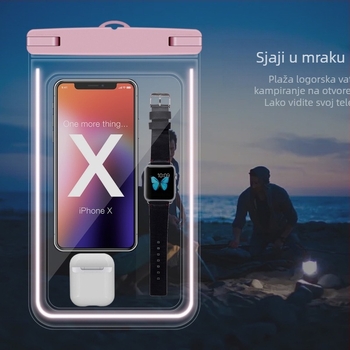 Vodootporna torbica za telefon – osjetljiva na dodir, prijenosne veličine, PVC+ABS materijal, kapacitet 6.5/6.8/8.2 L, otisnuto logo