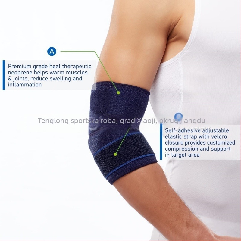 Lakatni jastučić s neoprenskim materijalom — zaštita zgloba, traka za učvršćivanje, unisex, za tenis, fitness, badminton i druge sportove