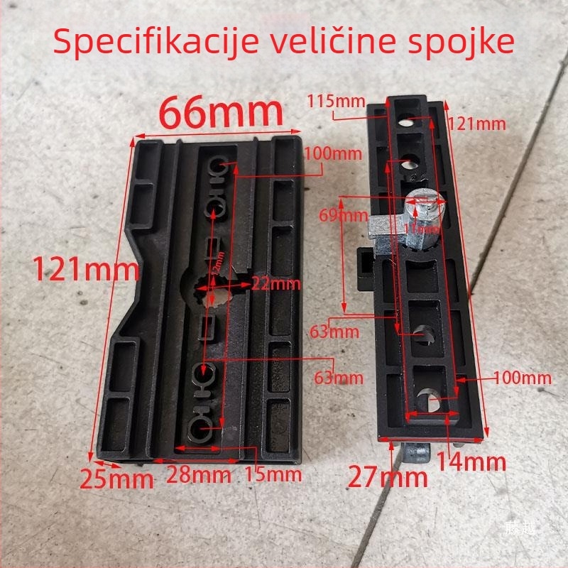 Set dijelova za prijenos garažnih vrata za ručno odvajanje tijekom nestanka struje, model Mypj-1, uključuje vodilicu tračnice, vodilicu kotač i zupčanik