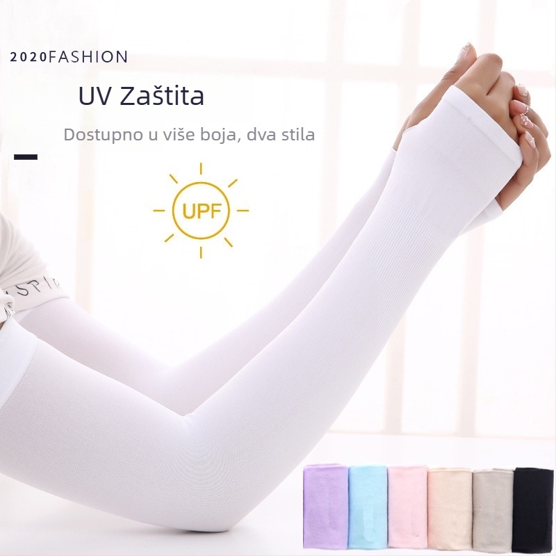 Arm rukavi Ice Silk za vanjske sportove – zaštita od sunca, unisex, Spandex/Lycra, logo tiskano, za biciklizam, planinarenje, ribolov