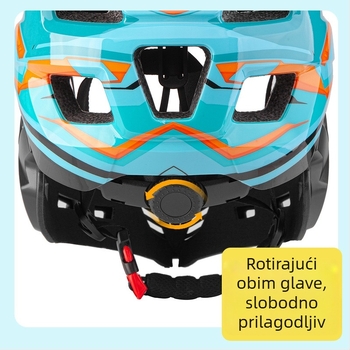 Dječja kaciga za balans bicikl – puna zaštita, unisex, off-road stil, materijal PC+EPS, grafiti uzorak po narudžbi