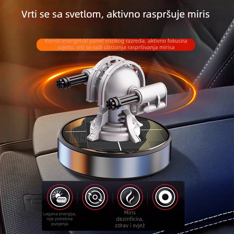 Automobilski aromaterapijski ukras s metalnim držačem parfema, osmanthus cvjetni miris, sadržaj ispod 5 ml, isparavanje preko 90 dana