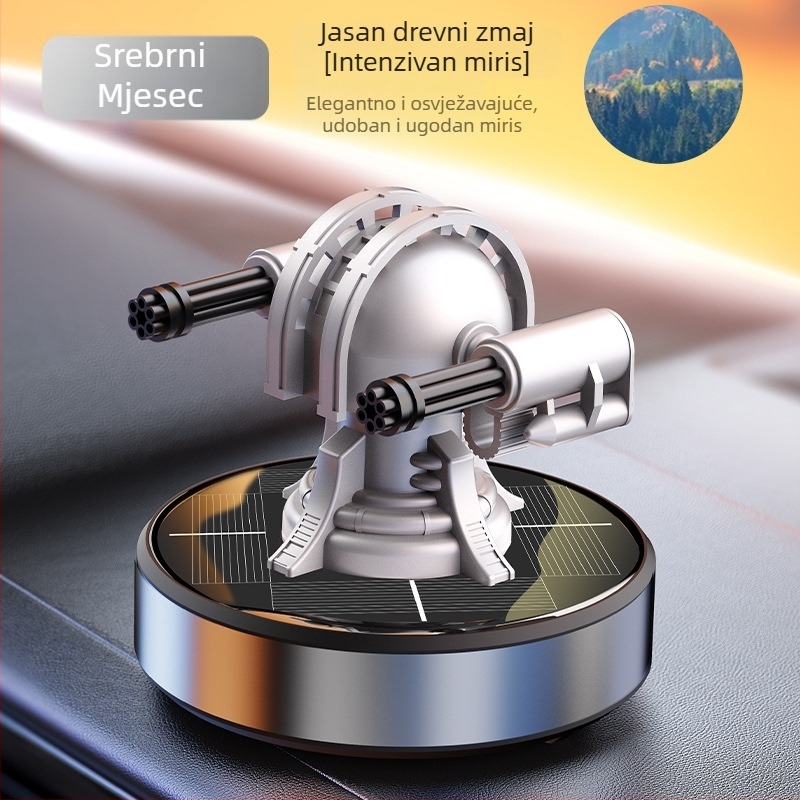 Automobilski aromaterapijski ukras s metalnim držačem parfema, osmanthus cvjetni miris, sadržaj ispod 5 ml, isparavanje preko 90 dana