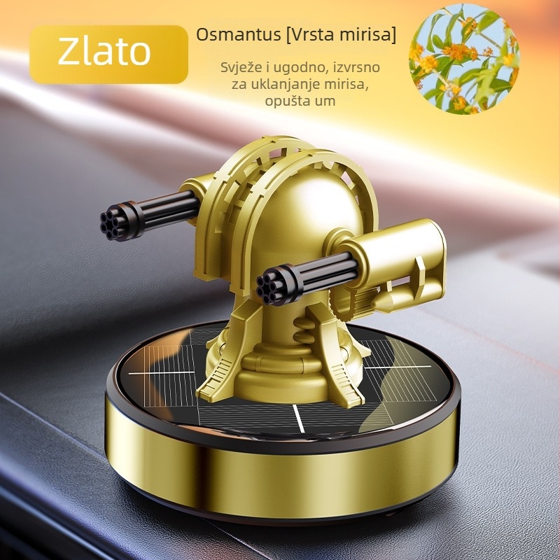 Automobilski aromaterapijski ukras s metalnim držačem parfema, osmanthus cvjetni miris, sadržaj ispod 5 ml, isparavanje preko 90 dana