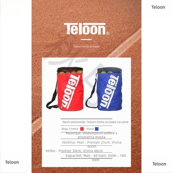 Sklopiva vodootporna tenis torba s cijevnim dizajnom, torba preko ramena, velika kapaciteta - Model 010