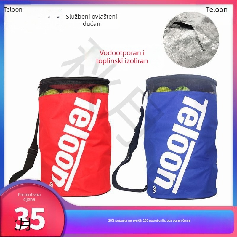 Sklopiva vodootporna tenis torba s cijevnim dizajnom, torba preko ramena, velika kapaciteta - Model 010