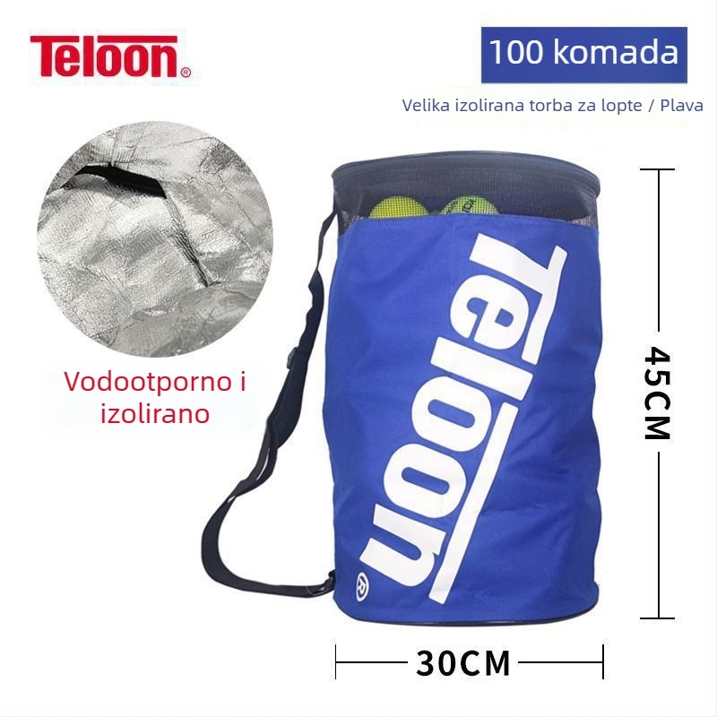 Sklopiva vodootporna tenis torba s cijevnim dizajnom, torba preko ramena, velika kapaciteta - Model 010