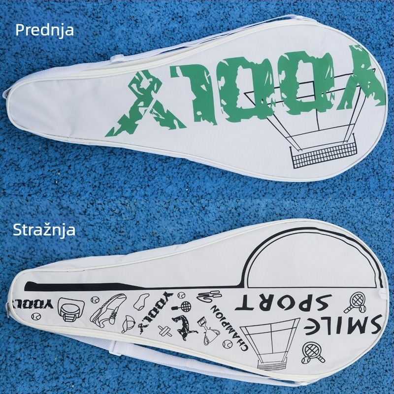 Torba za rekete za tenis i squash, preko ramena ili ručno, prijenosna i izdržljiva, materijal: svila s cvjetnim uzorkom, na skladištu, za badminton/tenis