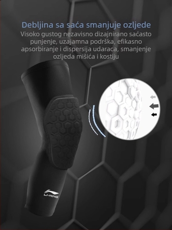 Li-Ning košarkaški koljeni štitnici – poliester vlakno, univerzalna upotreba, zaštita listova