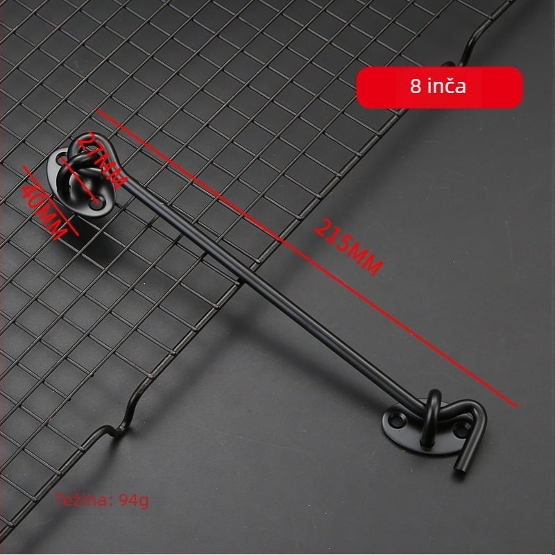 Okno kuka od nehrđajućeg čelika, brušeni završetak, za vjetrovatna vrata i prozore, model: prozorska kuka, marka: Dawei, stil: moderni i minimalistički