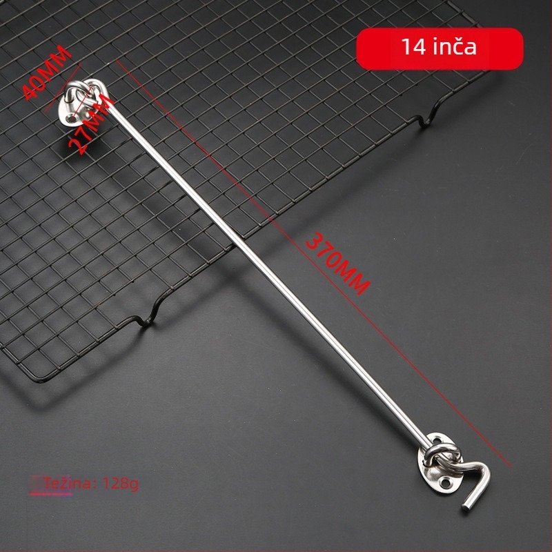 Okno kuka od nehrđajućeg čelika, brušeni završetak, za vjetrovatna vrata i prozore, model: prozorska kuka, marka: Dawei, stil: moderni i minimalistički