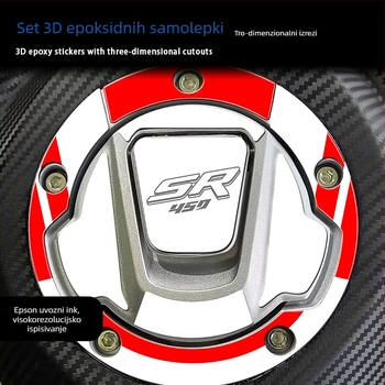 Naljepnica za spremnik goriva CFMOTO 450SR – protivklizna, otporna na habanje, vodootporna 3D epoksidna smola