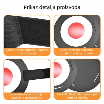 Cilj za šut u nogometu s crvenim srčanim markerom za preciznu vježbu šuta – viseći cilj za mlade nogometaše