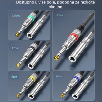 Wj audio kabel, zlatno obloženi vodovi, bezoksidno bakreno jezgro, ROHS certifikat