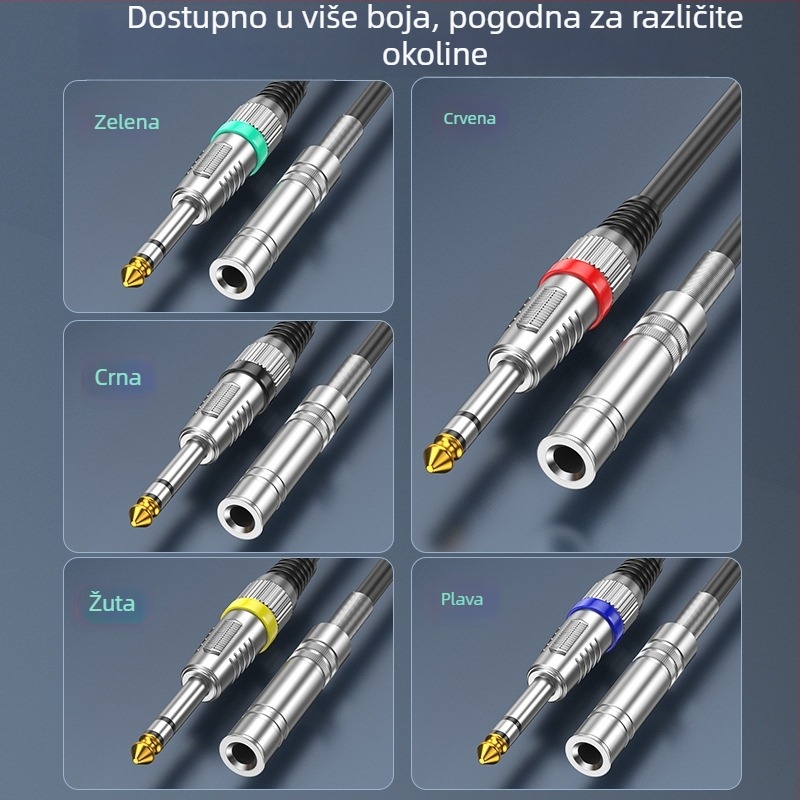Wj audio kabel, zlatno obloženi vodovi, bezoksidno bakreno jezgro, ROHS certifikat