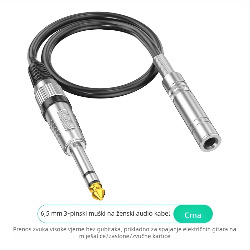 Wj audio kabel, zlatno obloženi vodovi, bezoksidno bakreno jezgro, ROHS certifikat