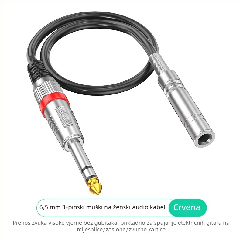 Wj audio kabel, zlatno obloženi vodovi, bezoksidno bakreno jezgro, ROHS certifikat