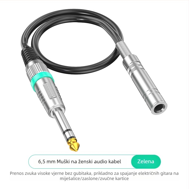 Wj audio kabel, zlatno obloženi vodovi, bezoksidno bakreno jezgro, ROHS certifikat