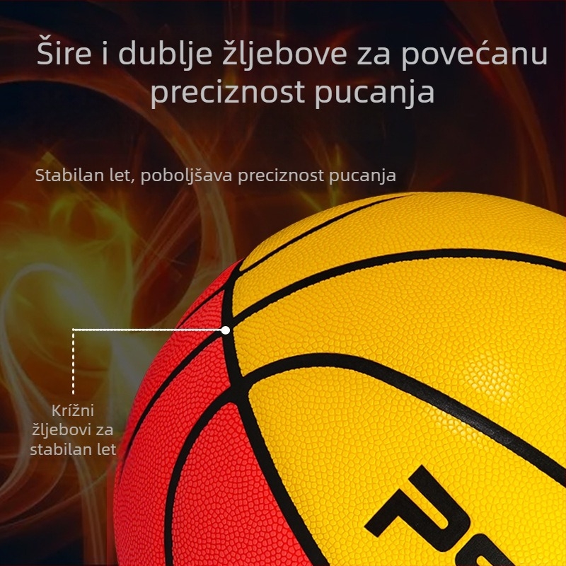 Psyche PU izdržljiva košarkaška lopta za unutarnju i vanjsku upotrebu za odrasle