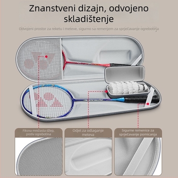 Kutija za pohranu opreme za badminton - prenosiva vodootporna tvrda futrola, zaštita od tlaka, platnena