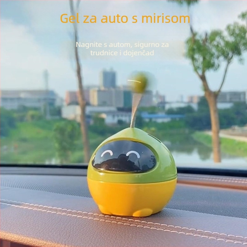 Aromaterapija automobila: karikatura robotska dekoracija za automobil, ABS držač parfema, Jasmine miris, smještaj na sjedalo, trajanje isparavanja 16–30 dana