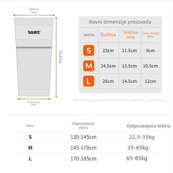 Nogometni zaštitnik za listove - prozračan poliester-elastan, opća uporaba
