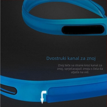 Silikonska traka za odvod znoja za boksa, trčanje i maraton, unisex