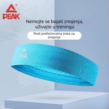 Peak pamukasta sportska traka za glavu, upija znoj, prozračna, brzo se suši, udobna i elastična, unisex