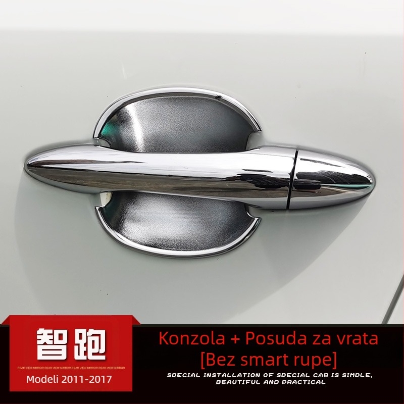 Just Right Kia Sportage 2011-2017 Dekorativna traka za prozor i okvir vrata, sjajan ukrasni trak, modifikacija ručke vrata