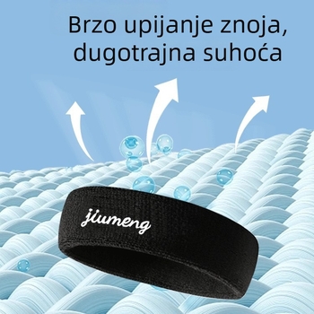 Sportska traka za kosu s upijanjem znoja za trčanje, košarku i jogu