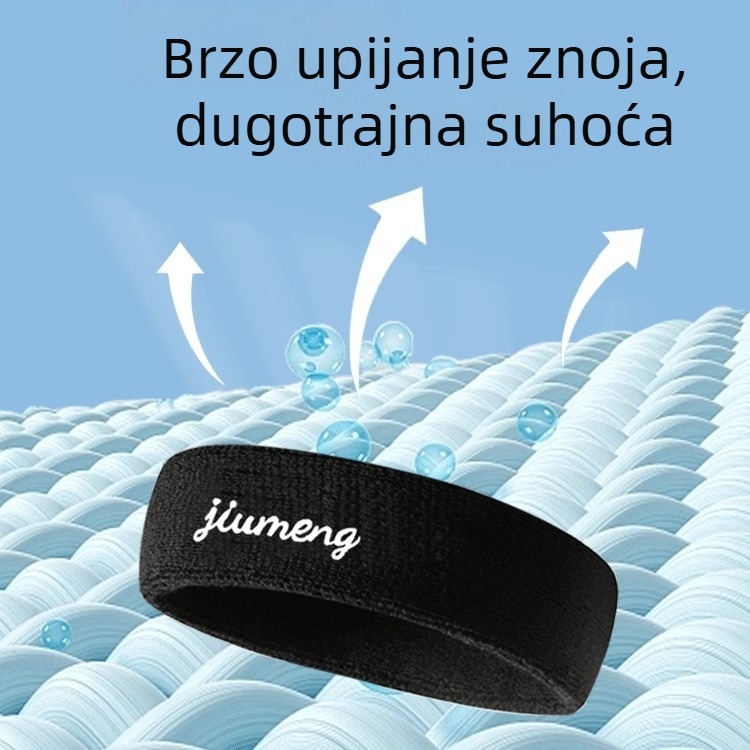Sportska traka za kosu s upijanjem znoja za trčanje, košarku i jogu