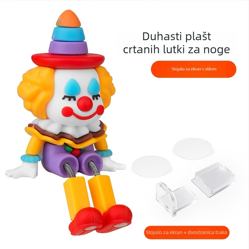 Auto ukrasna figura s trepćućim nogama – Gumeni materijal; Crtani stil; Ublažava stres
