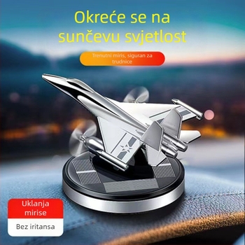 Premium držač parfema za automobil s dizajnom borbenog zrakoplova i solarne rotacije