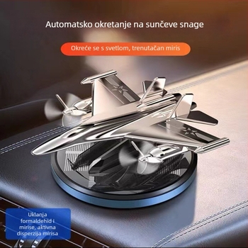 Premium držač parfema za automobil s dizajnom borbenog zrakoplova i solarne rotacije