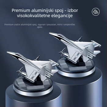 Premium držač parfema za automobil s dizajnom borbenog zrakoplova i solarne rotacije