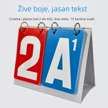 PVC ploča za bodovanje za badminton, stolni tenis i odbojku — ploča zamjene i taktička ploča, sučev prikaz