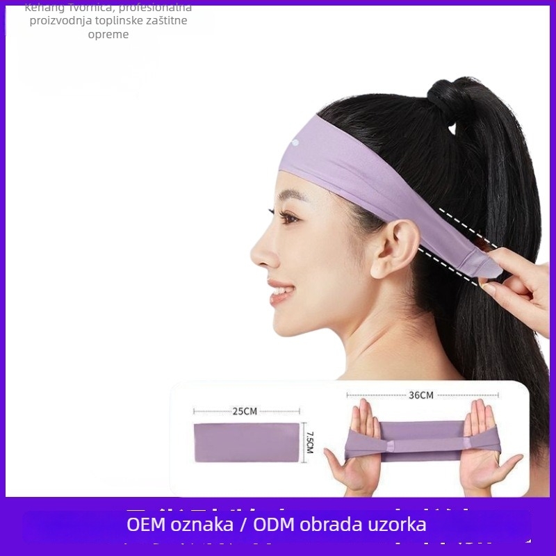 Fabrički prilagođena sportska čelenka za glavu — upija znoj, prozračna, odvodi vlagu; Brend: Nothing; Materijal: Drugi; Pogodno za trčanje, fitness, košarku, jogu; Nije privatna robna marka