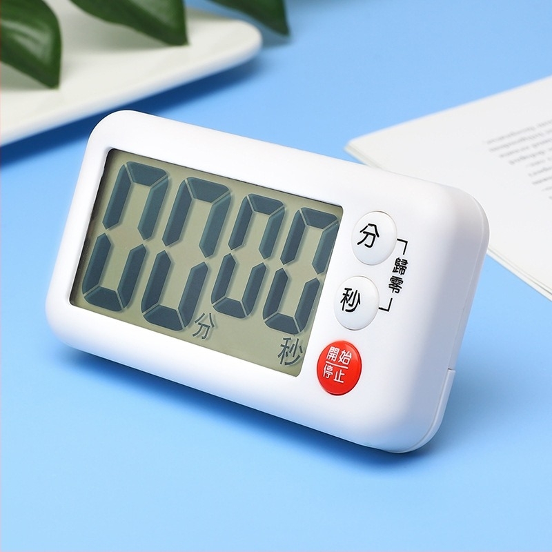 Kuhinjski timer s elektroničkim mehanizmom, LCD zaslon, napajanje baterijom, kronograf, japanski stil