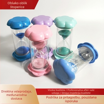 Pješčani sat od visoko borosilikatnog stakla, proces taljenja, Cloud Building Hourglass, moderan minimalistički stil (Visoko borosilikatno staklo; proces taljenja; Cloud Building Hourglass; Modern minimalist style)