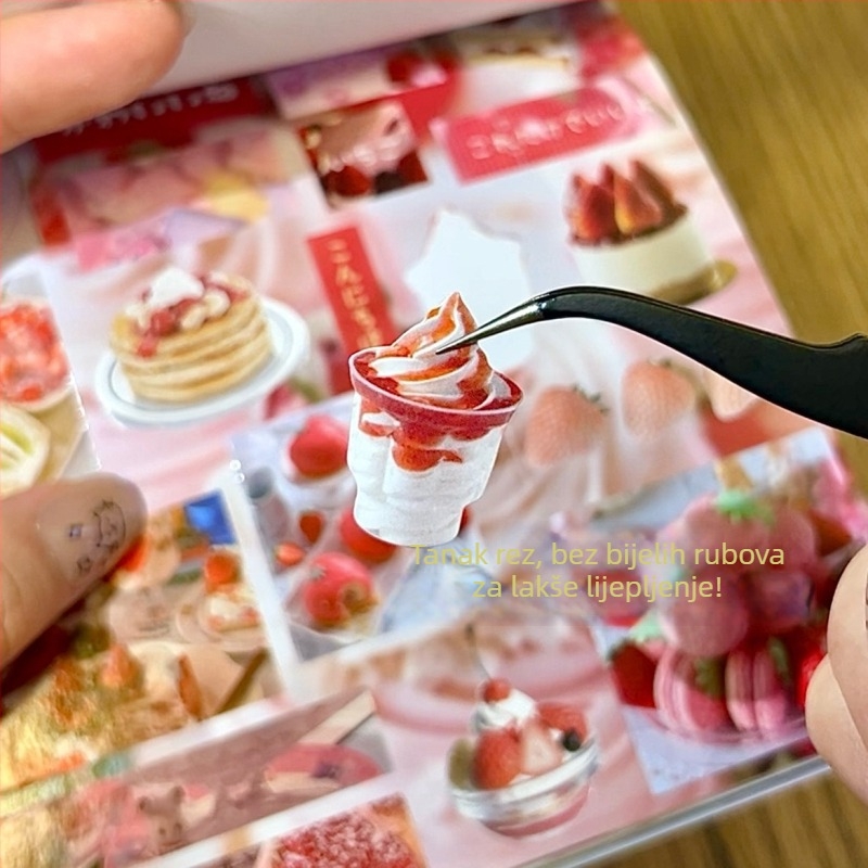 DIY naljepnice za kartice s korejskim papirnim izrezom, ručna dekoracija dnevnika, matirani zaslonski film, OEM prerada