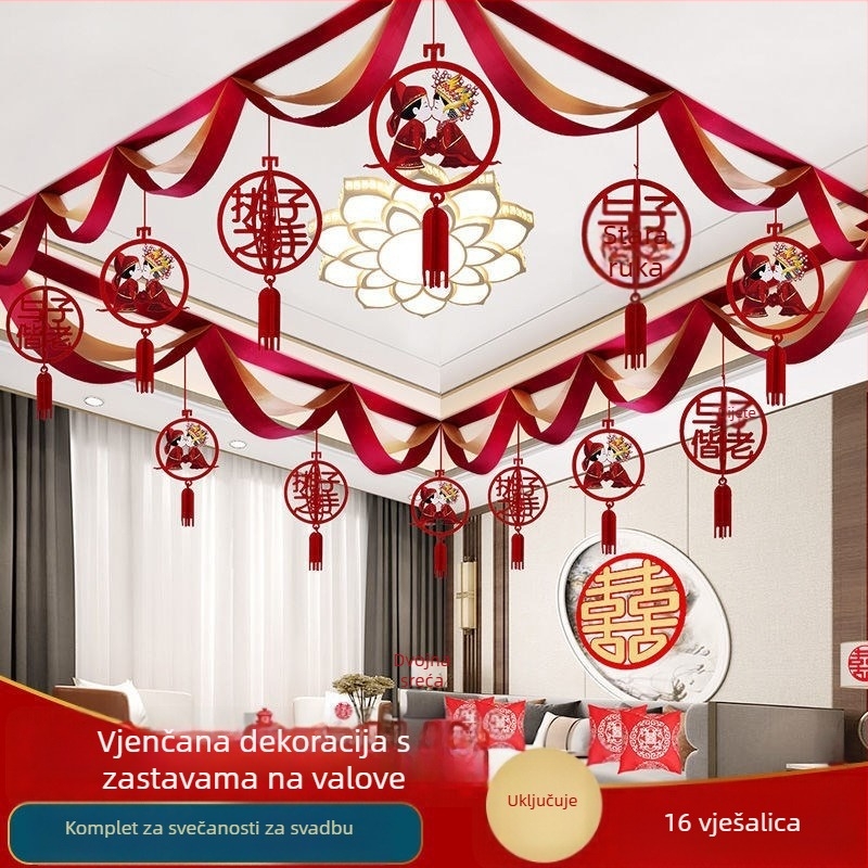 Set dekoracije mjesta za vjenčanje – saten tkanina, trake, za vjenčanja, rekviziti za dekoraciju prostora